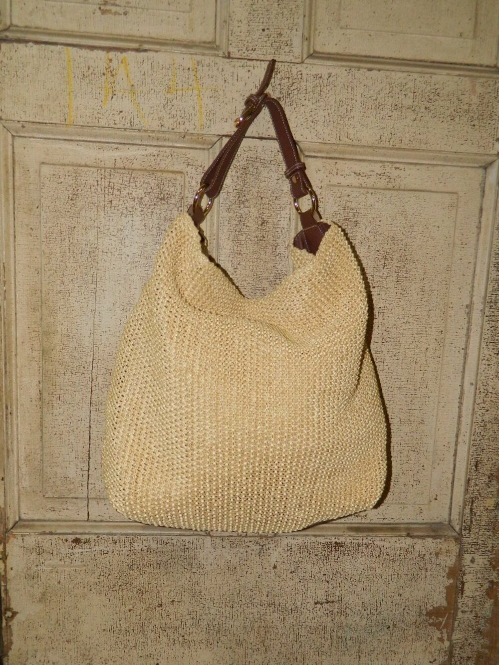 Mark & Graham Emilia Italian Raffia Hobo Purse